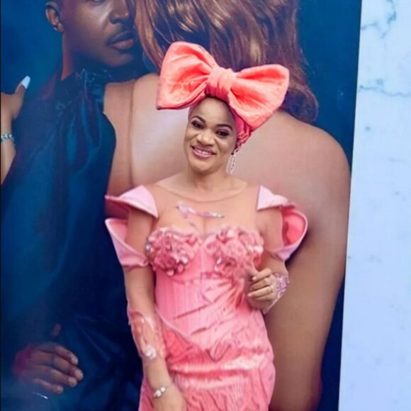 Oversized BOW Metallic Aso-oke Auto Gele High Quality Made in Nigeria - Picture 1 of 11